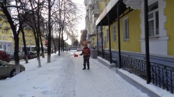 Очистка кровли в Орджоникидзевском районе